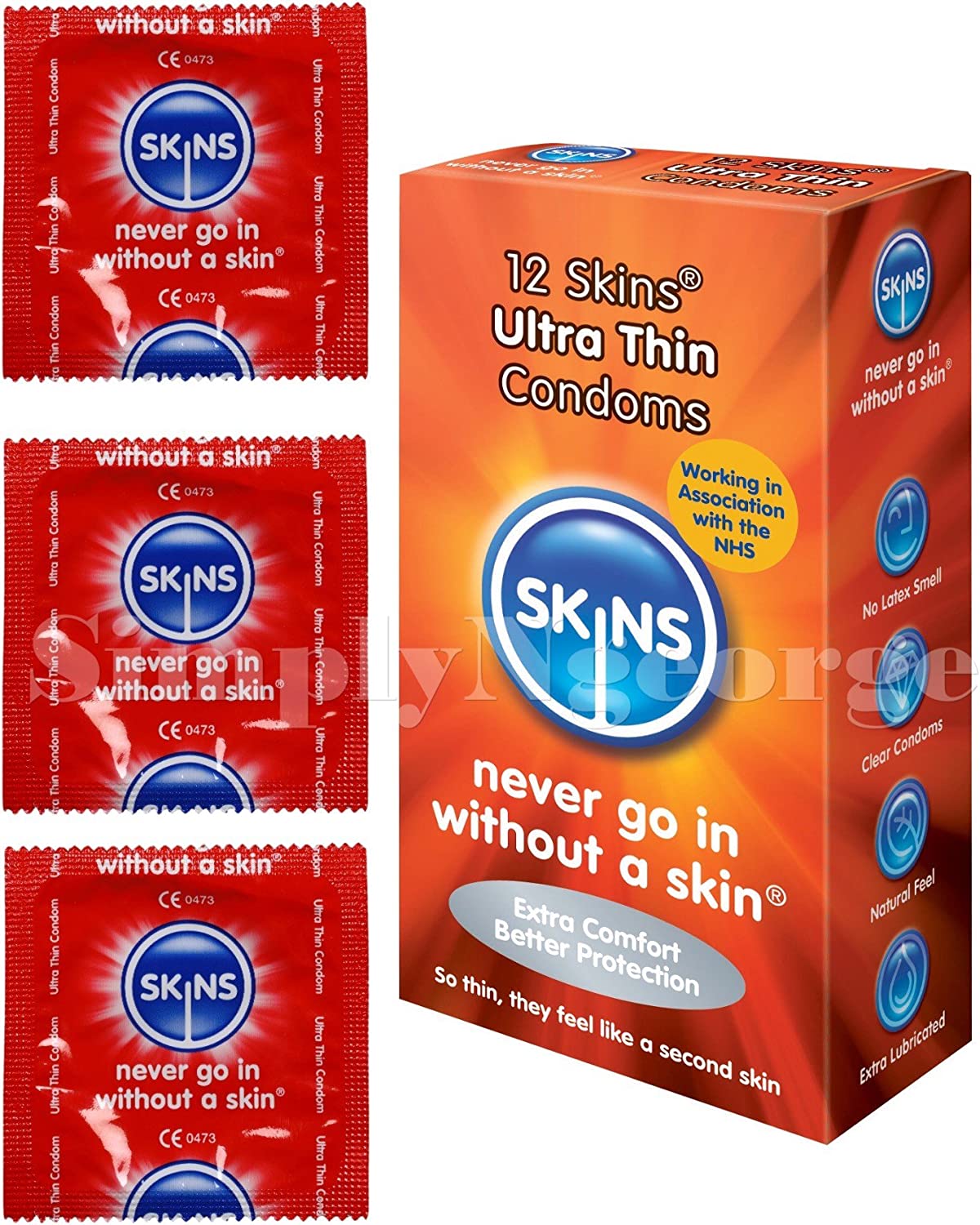 > Condoms > Ultra Thin Skins Condoms Ultra Thin 12 Pack   
