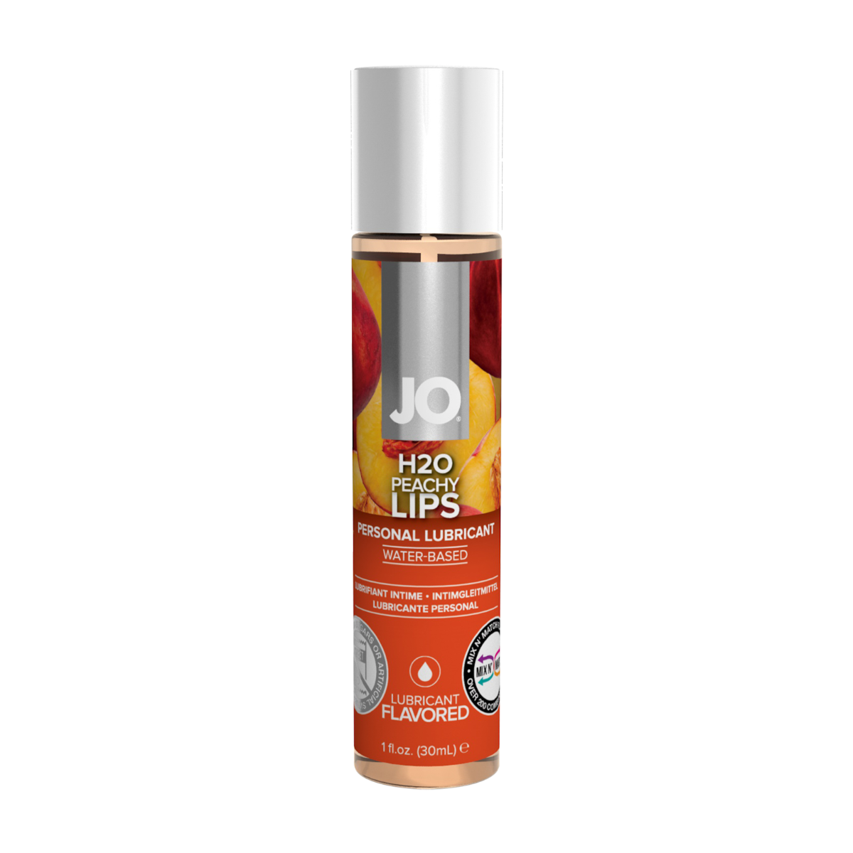 Flavoured Lube System JO H2O Peachy Lips Lubricant 30ml   