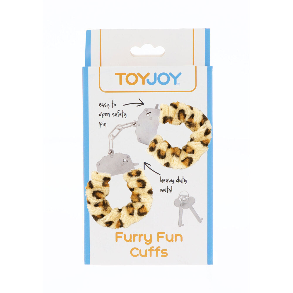 > Bondage Gear > Handcuffs ToyJoy Furry Fun Wrist Cuffs Leopard   
