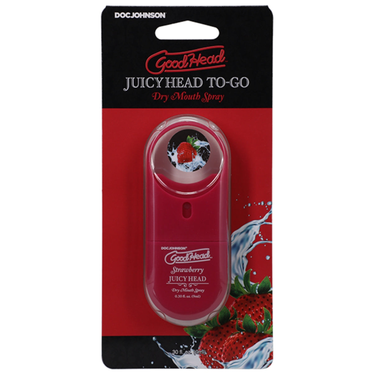 Flavoured Lube Goodhead Juicy Head Dry Mouth Spray To-Go Strawberry 30 fl oz   