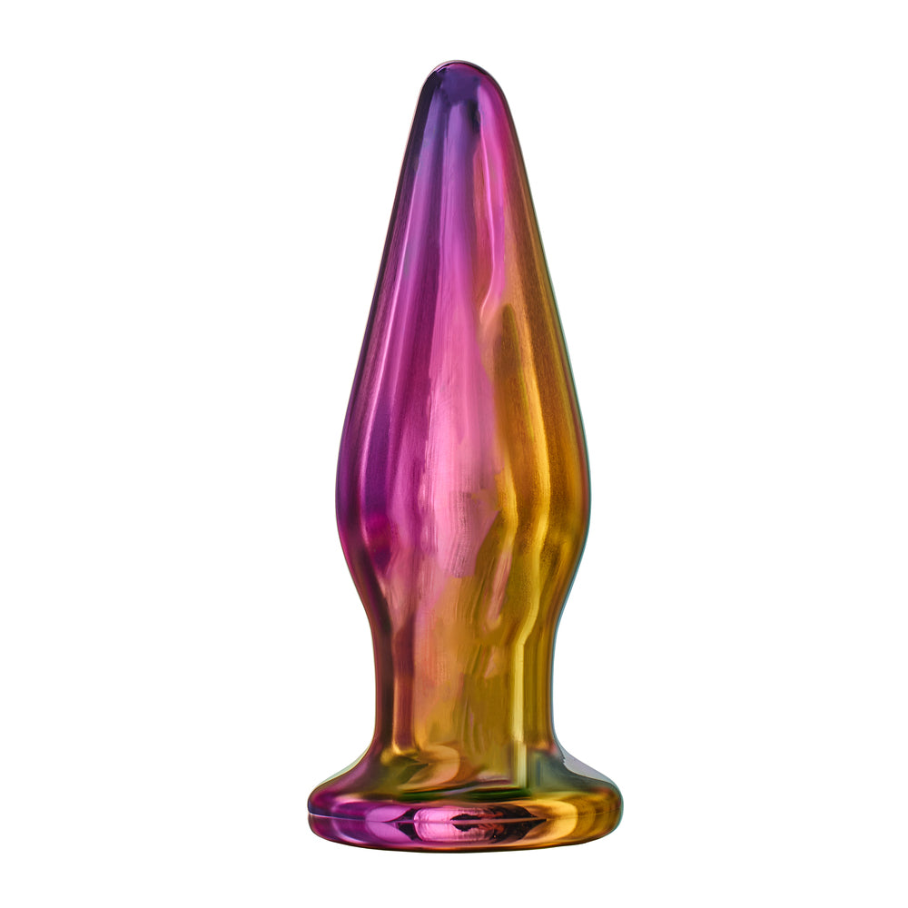 Vibrating Butt Plugs Glamour Glass Remote Control Tapered Butt Plug   