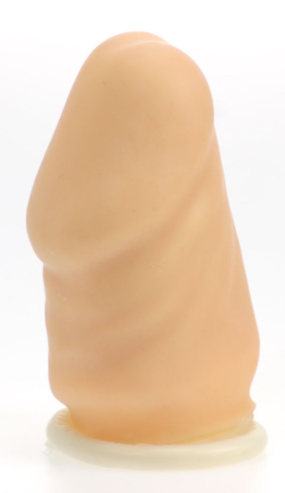 Penis Sleeves & Extenders Nanma Head Shockers Latex Extension Sleeve Flesh 1in   