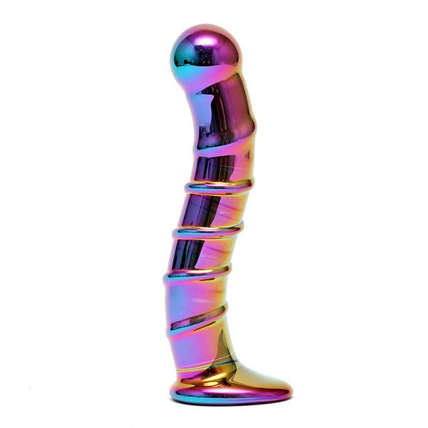 > Sex Toys > Glass Sensual Multi Coloured Glass Nikita Dildo   