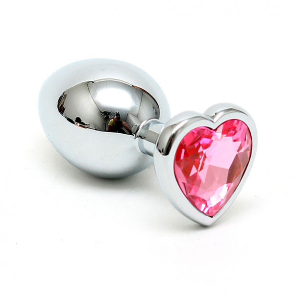 > Anal Range > Jewel Butt Plugs Small Butt Plug With Heart Shaped Crystal   