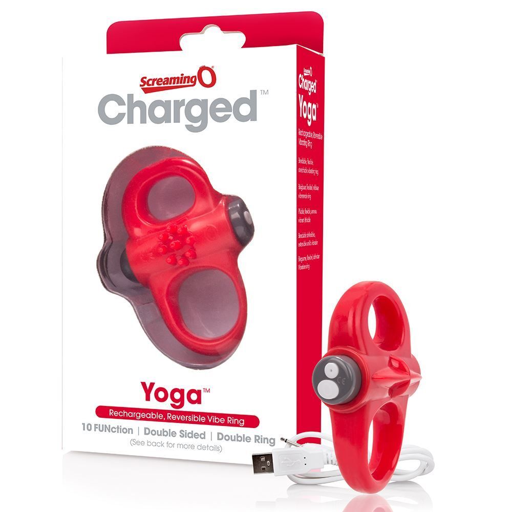 > Sex Toys For Men > Love Ring Vibrators Screaming O Yoga Rechargeable Reversible Cock Ring   
