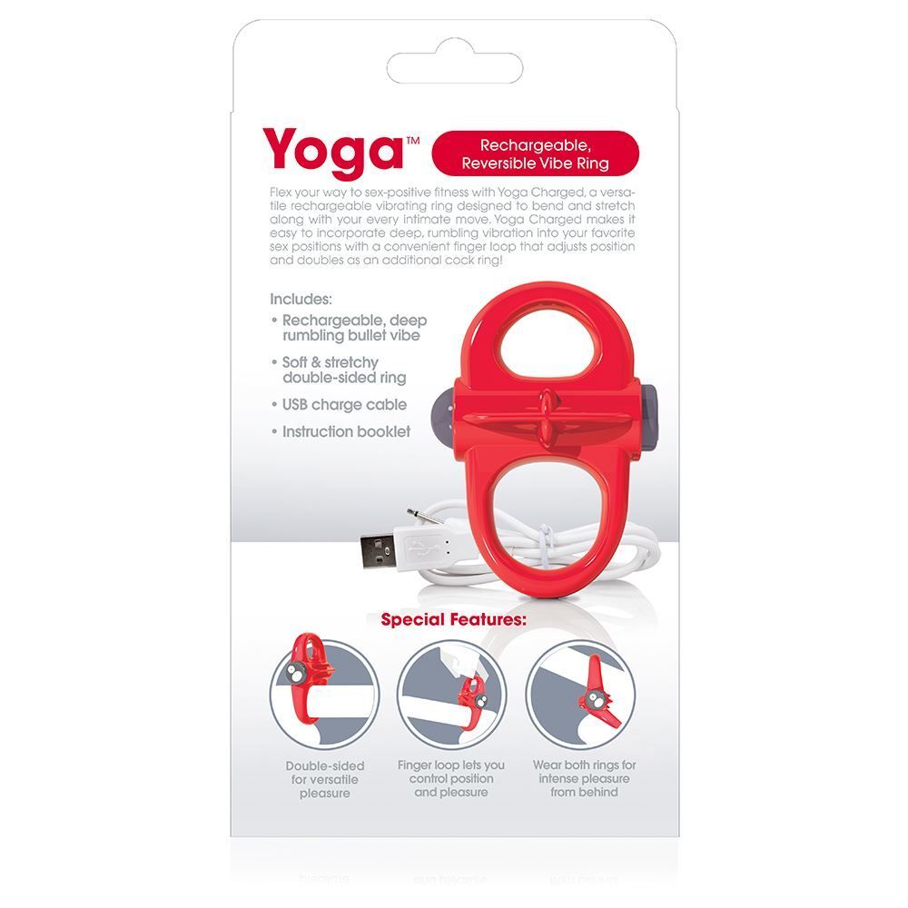 > Sex Toys For Men > Love Ring Vibrators Screaming O Yoga Rechargeable Reversible Cock Ring   