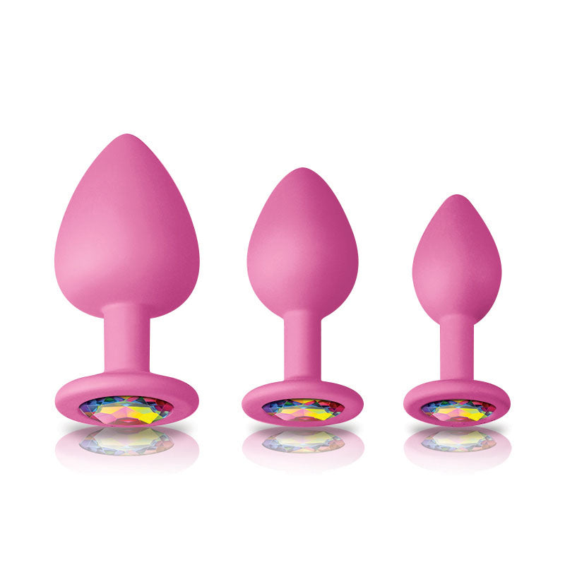 > Anal Range > Butt Plug Kits Glams Pink Spades Anal Trainer Kit   
