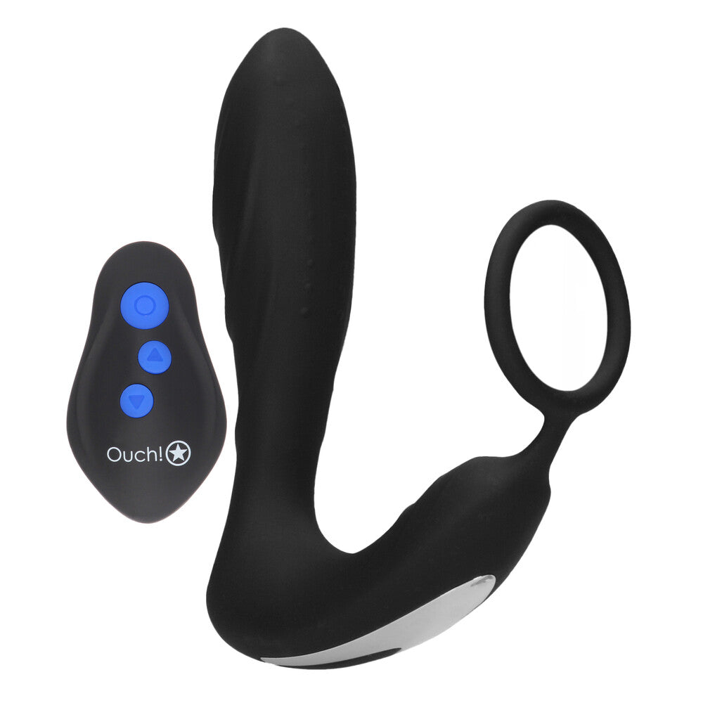 > Bondage Gear > Electro Sex Stimulation Ouch E Stimulation And Vibration Butt Plug And Cock Ring   