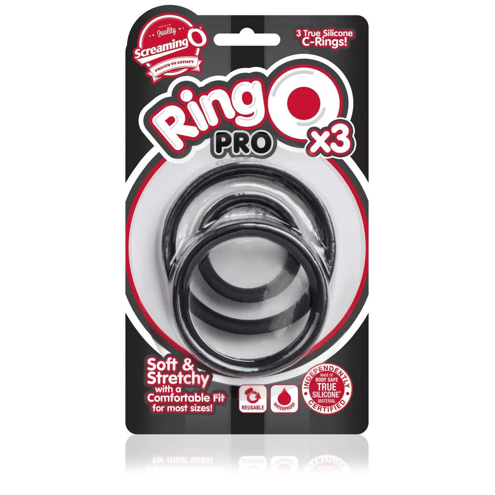 > Sex Toys For Men > Love Rings Screaming O RingO Pro X3 Cock Rings Black   