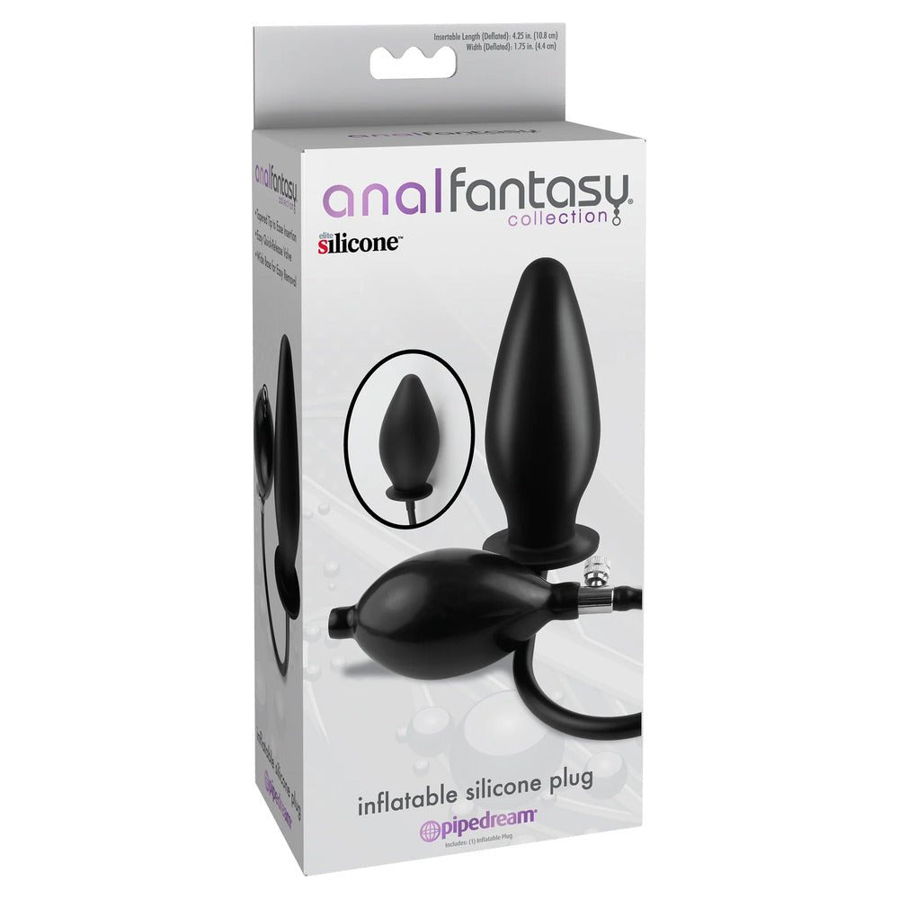 > Anal Range > Anal Inflatables Anal Fantasy Inflatable Silicone Plug 4.25 Inches   
