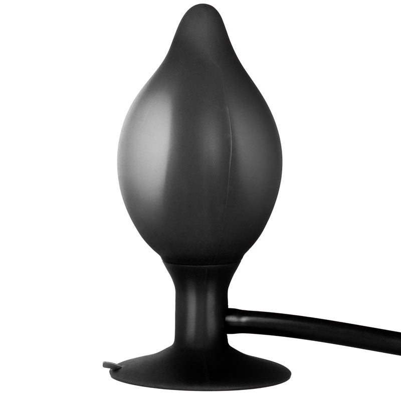 > Anal Range > Anal Inflatables Black Booty Call Pumper Silicone Inflatable Small Anal Plug   
