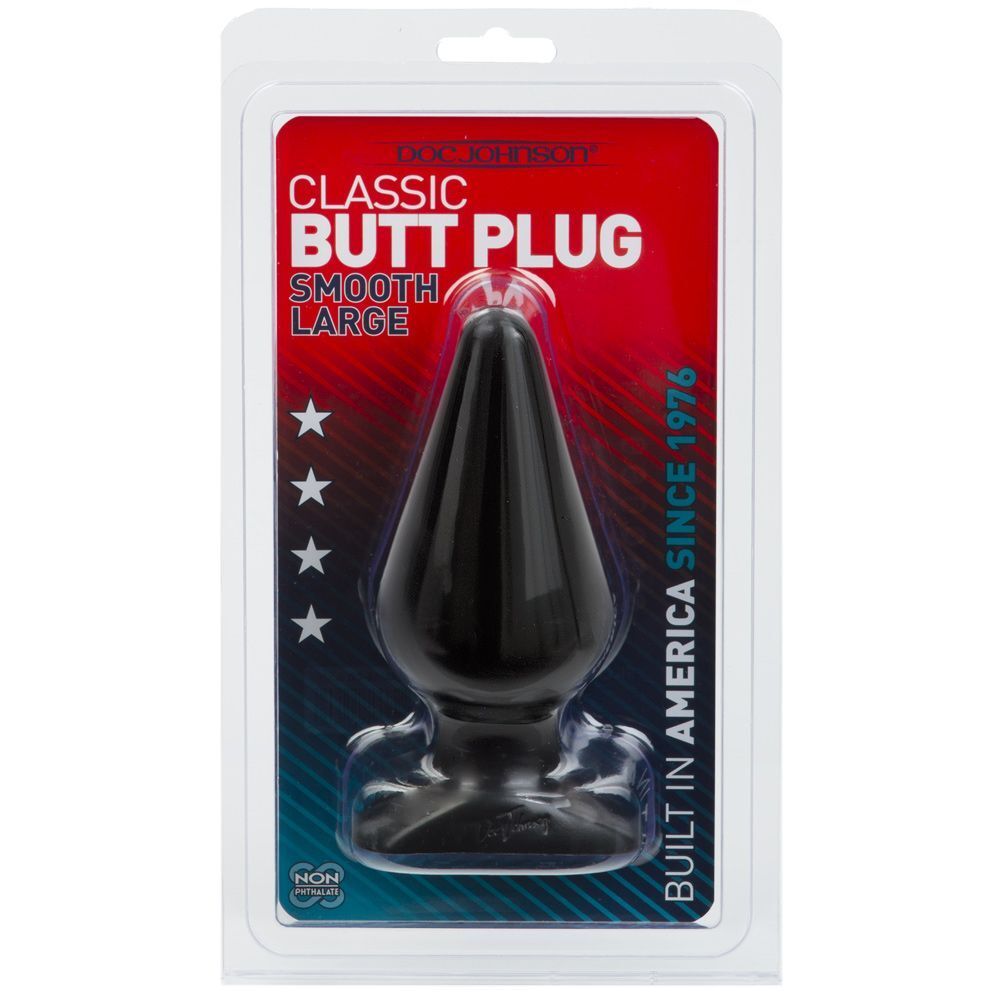 > Anal Range > Butt Plugs Classic Smooth Butt Plug Large Black   