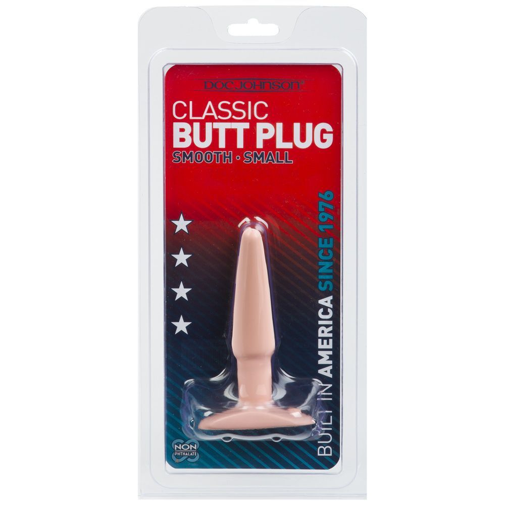 > Anal Range > Butt Plugs Classic Smooth Butt Plug Small Flesh Pink   
