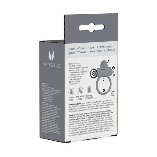 Vibrating Cock Rings Me You Us Classic Rabbit Cock Ring Transparent   