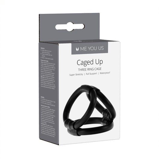 Cock & Ball Toys Me You Us Caged Up Cock Cage Black   