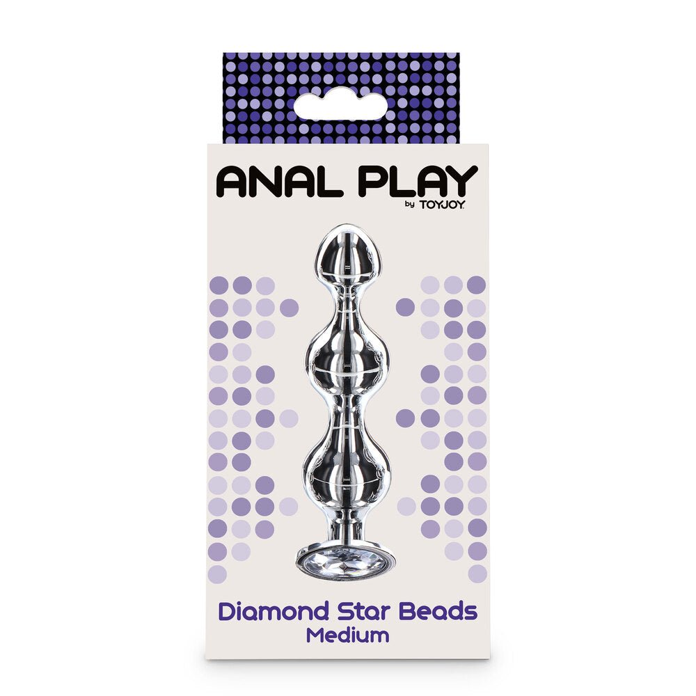 > Anal Range > Anal Beads Diamond Star Beads Medium   