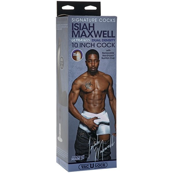 Suction Base Dildos Doc Johnson Signature Cocks Isiah Maxwell Ultraskyn Cock With Removable Vac-U-Lock Suction Cup (10)"   