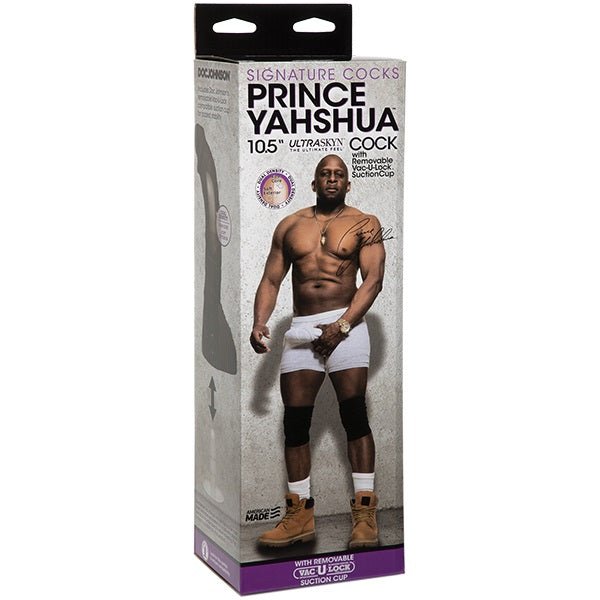 Suction Base Dildos Doc Johnson Signature Cocks Prince Yahshua Ultraskyn Realistic Cock With Removable Vac-U-Lock Suction Cup (10.5)"   