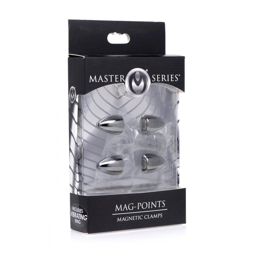 > Bondage Gear > Nipple Clamps Master Series MagPoints Magnetic Nipple Clamps   