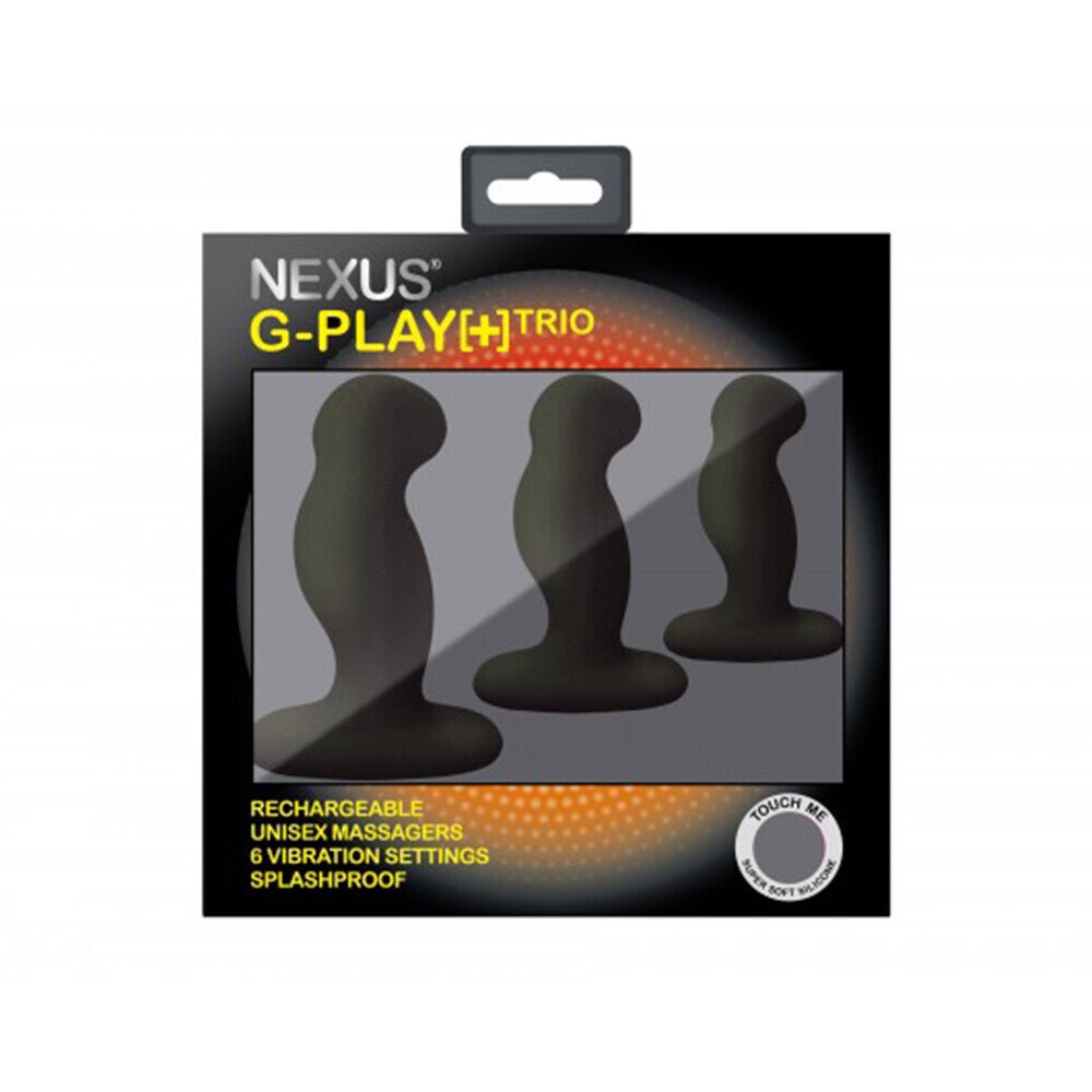> Anal Range > Butt Plug Kits Nexus G Play Trio Vibrating Prostate Massagers Black   