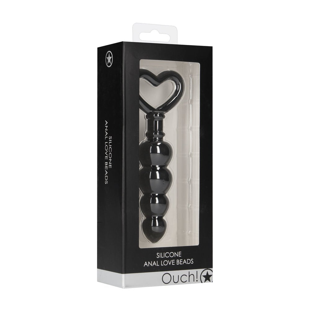 > Anal Range > Anal Beads Ouch Silicone Anal Love Beads Black   