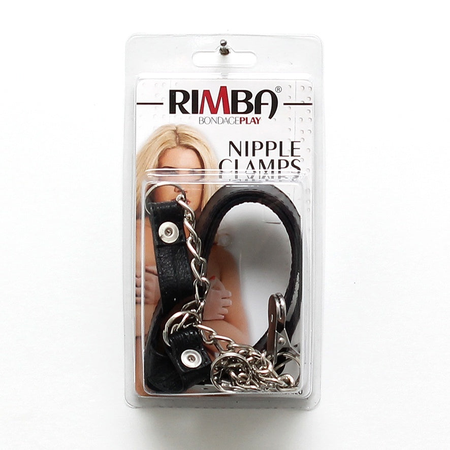 > Bondage Gear > Nipple Clamps Nipple Clamps With Neck Collar   