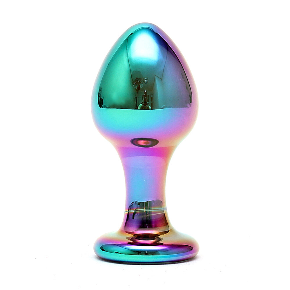 > Sex Toys > Glass Sensual Multi Coloured Glass Melany Anal Dildo   